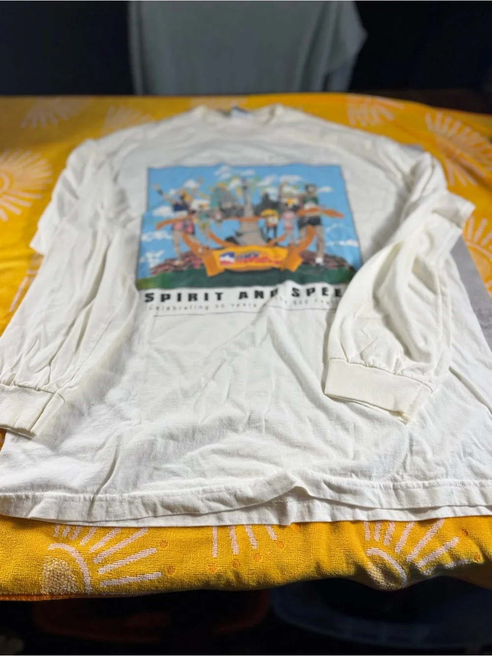 VTG 90s Y2K Bank of America Team Graphic T-Shirt  white XL